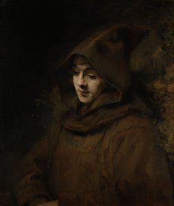 Tito, hijo de Rembrandt, en hábito de monje de Rembrandt van Rijn